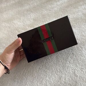 Vintage Gucci Black Green and Red high gloss Box